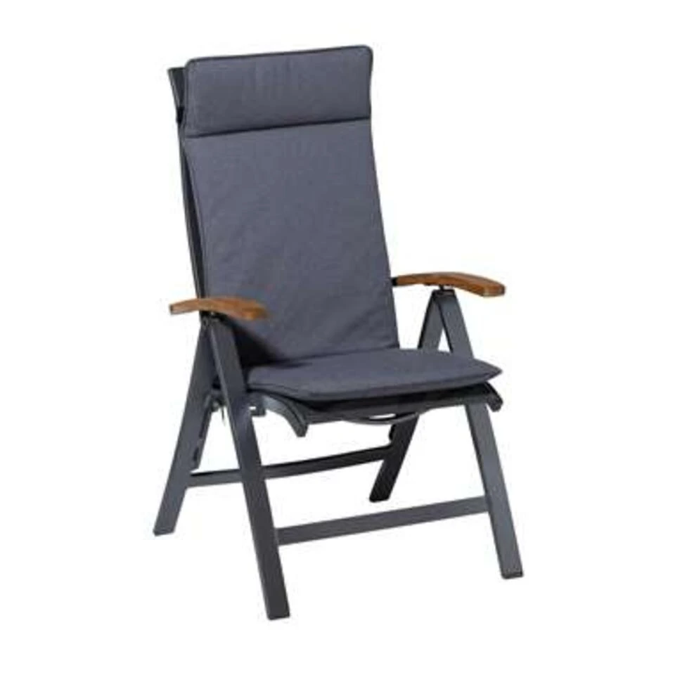 Madison Tuinstoelkussen Hoge Rug Outdoor Manchester Denim Grijs 4 Madison Tuinstoelkussen Hoge Rug Outdoor Manchester Denim Grijs - Afbeelding 4