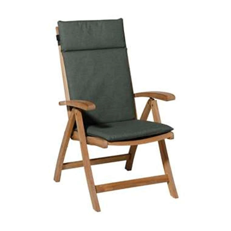 Madison Tuinstoelkussen Hoge Rug Outdoor Oxford Groen 2 Madison Tuinstoelkussen Hoge Rug Outdoor Oxford Groen - Afbeelding 2
