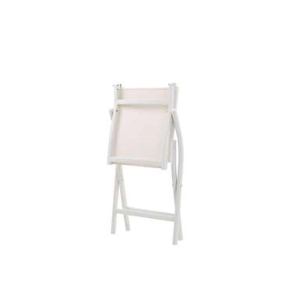 Beliani Bistroset CAORLE - Wit Aluminium 3 Beliani Bistroset CAORLE - Wit Aluminium - Afbeelding 3