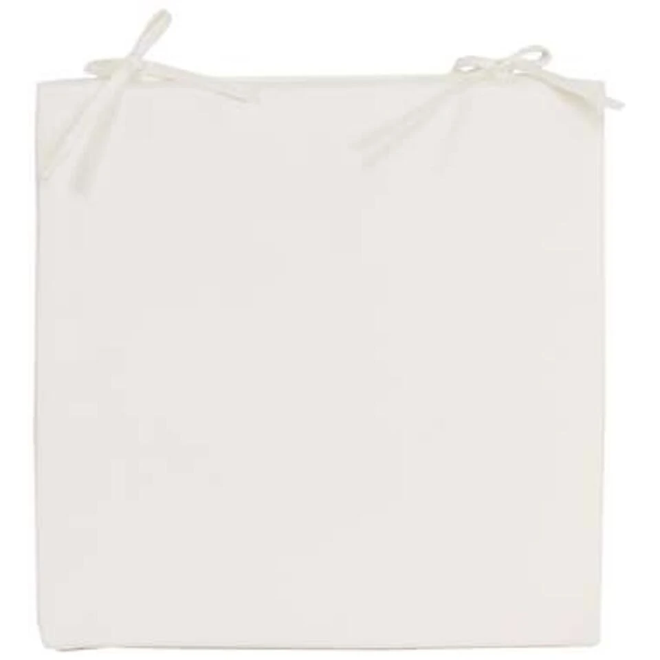 Anna's Collection Stoelkussen - Ivoor Wit - Binnen En Buiten - 40 Cm 1 Anna's Collection Stoelkussen - Ivoor Wit - Binnen En Buiten - 40 Cm