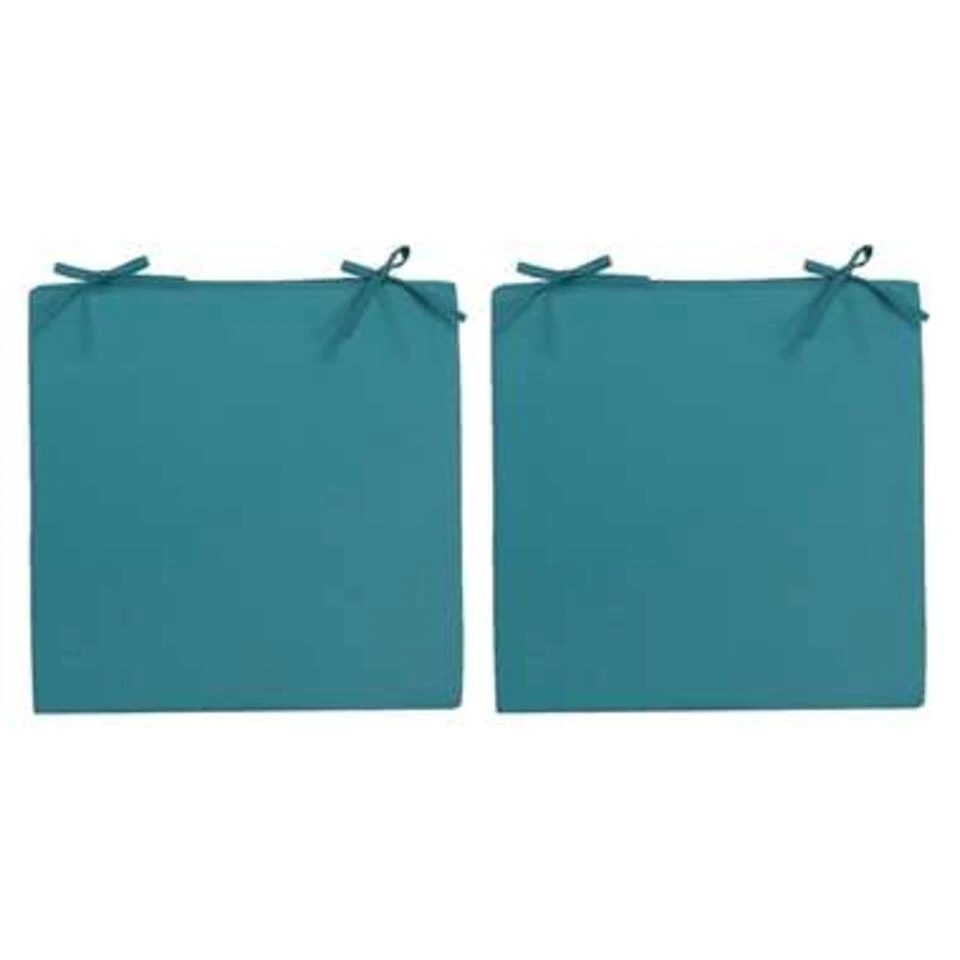 Anna's Collection Stoelkussen - Blauw - Binnen En Buiten - 40 Cm 2 Anna's Collection Stoelkussen - Blauw - Binnen En Buiten - 40 Cm - Afbeelding 2