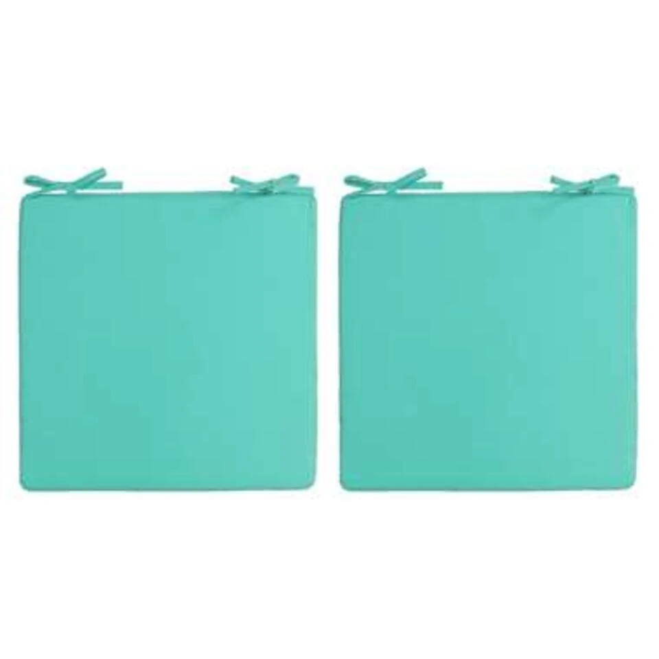 Anna's Collection Stoelkussen - Aqua Groen - Binnen En Buiten - 40 Cm 2 Anna's Collection Stoelkussen - Aqua Groen - Binnen En Buiten - 40 Cm - Afbeelding 2