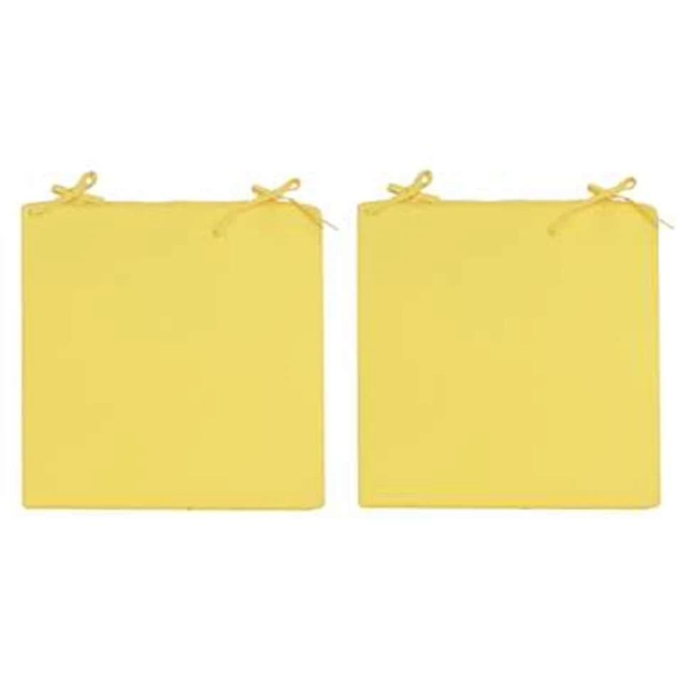 Anna's Collection Stoelkussen - Geel - Binnen En Buiten - 40 Cm 2 Anna's Collection Stoelkussen - Geel - Binnen En Buiten - 40 Cm - Afbeelding 2