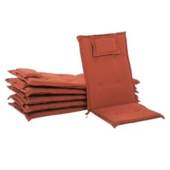 Beliani Zitkussen TOSCANA - Rood Polyester -Madison Verkoopwinkel 1000008137 0103