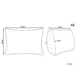 Beliani Buitenkussen KASTOS - Multicolor Polyester -Madison Verkoopwinkel 1000034336 0102