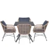 Garden Impressions Lucas Tuinset 5-delig Bruin - Rimini Tuintafel