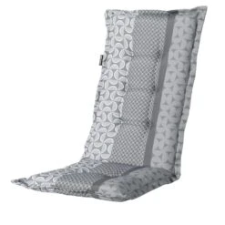 Madison - Tuinkussens Hoge Rug Pasa Grey - 123x50 - Grijs