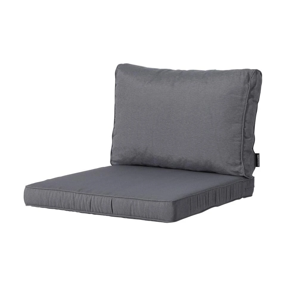Madison Lounge Luxe Panama Grey Zitkussen 60x60cm 3 Madison Lounge Luxe Panama Grey Zitkussen 60x60cm - Afbeelding 3