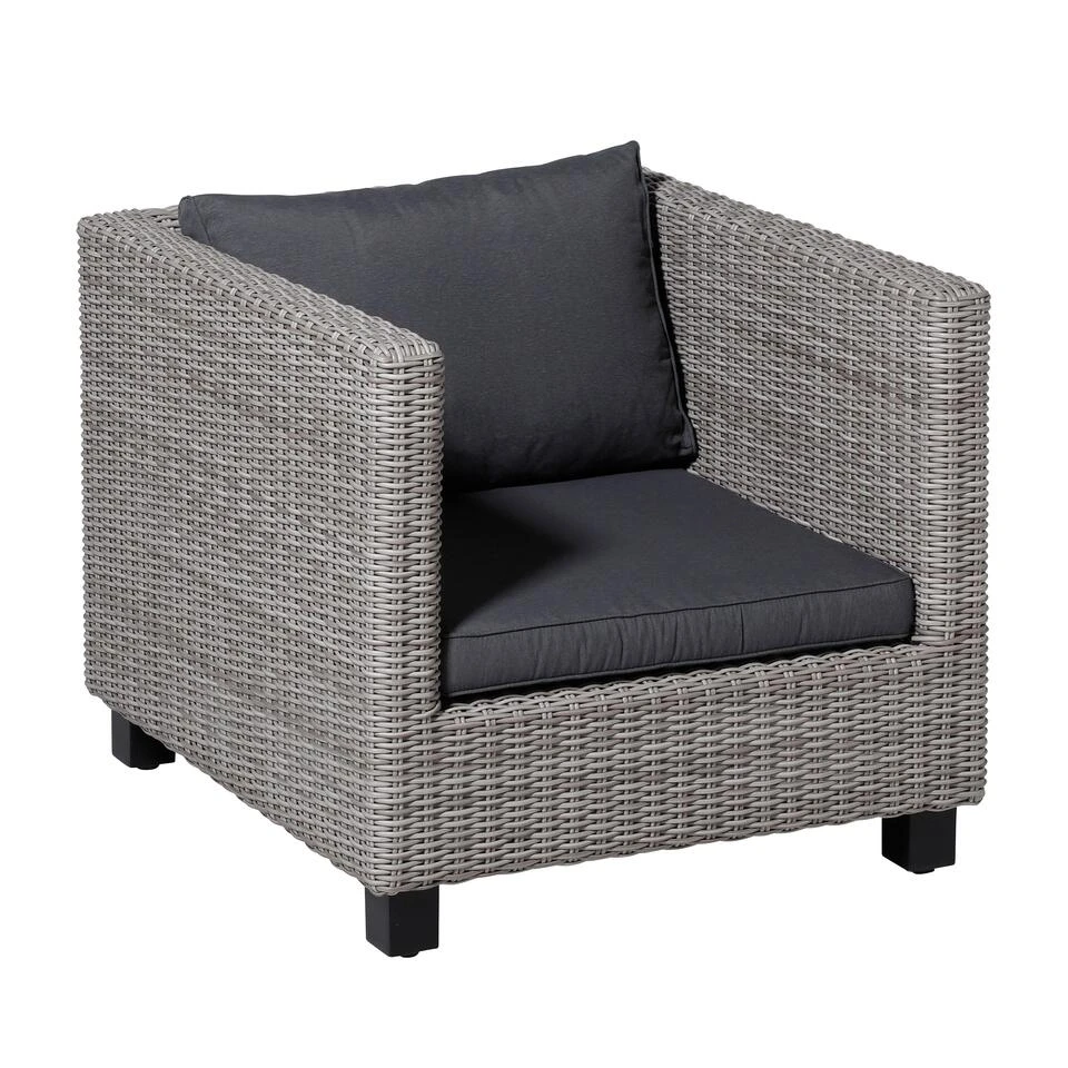 Madison Lounge Luxe Panama Grey Zitkussen 60x60cm 4 Madison Lounge Luxe Panama Grey Zitkussen 60x60cm - Afbeelding 4