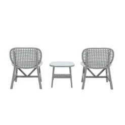 Garden Impressions Fien Balkonset 3-delig - Licht Grijs -Madison Verkoopwinkel 1000041523 0104