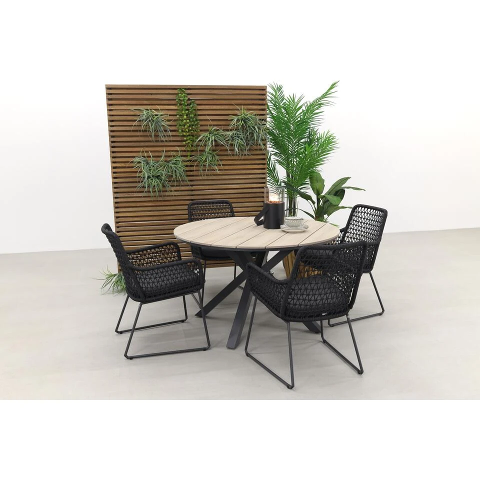 Garden Impressions/Taste Athena Antra/Edison 122 Cm. - Ronde Tuinset 2 Garden Impressions/Taste Athena Antra/Edison 122 Cm. - Ronde Tuinset - Afbeelding 2