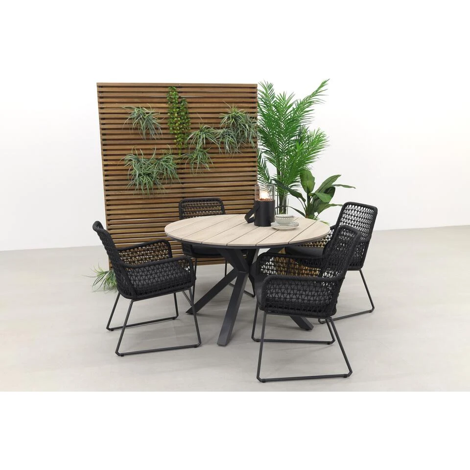 Garden Impressions/Taste Athena Antra/Edison 122 Cm. - Ronde Tuinset 3 Garden Impressions/Taste Athena Antra/Edison 122 Cm. - Ronde Tuinset - Afbeelding 3