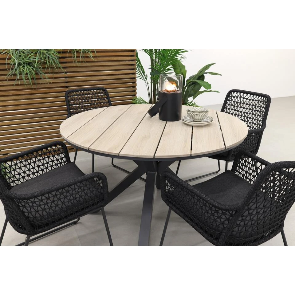 Garden Impressions/Taste Athena Antra/Edison 122 Cm. - Ronde Tuinset 4 Garden Impressions/Taste Athena Antra/Edison 122 Cm. - Ronde Tuinset - Afbeelding 4