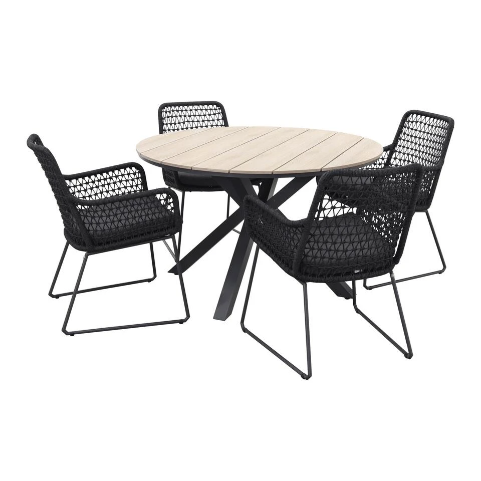 Garden Impressions/Taste Athena Antra/Edison 122 Cm. - Ronde Tuinset 1 Garden Impressions/Taste Athena Antra/Edison 122 Cm. - Ronde Tuinset