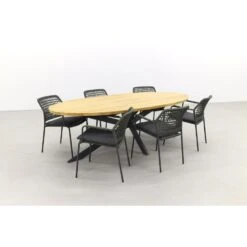 Taste Barista Groen/Prado Ellips 240x115 Cm. Ovale Tuinset - 7 Delig 7 Taste Barista Groen/Prado Ellips 240x115 Cm. Ovale Tuinset - 7 Delig -Madison Verkoopwinkel 1000048713 0103