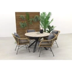 Garden Impressions Margriet Naturel / Edison 122 Cm. - Ronde Tuinset 6 Garden Impressions Margriet Naturel / Edison 122 Cm. - Ronde Tuinset -Madison Verkoopwinkel 1000048726 0102