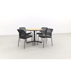 Taste Barista Groen/Fiesta Ronde Tuinset - Stapelbaar - 5-delig -Madison Verkoopwinkel 1000053486 0102