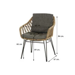 4 Seasons Cottage Tuinstoel + Taste Alto Tuintafel 240x100 Cm -Madison Verkoopwinkel 1000054171 0103