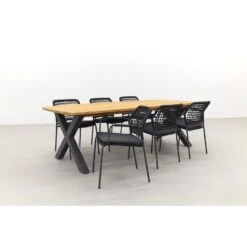 Taste Barista -antraciet/Sefa Tuintafel 240x95 Cm - Stapelbare Tuinset -Madison Verkoopwinkel 1000054248 0103