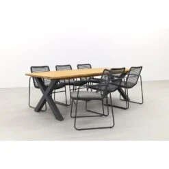 Taste Elba / Sefa Tuintafel 240x95 - Stapelbaar - Tuinset 7-delig -Madison Verkoopwinkel 1000054386 0103