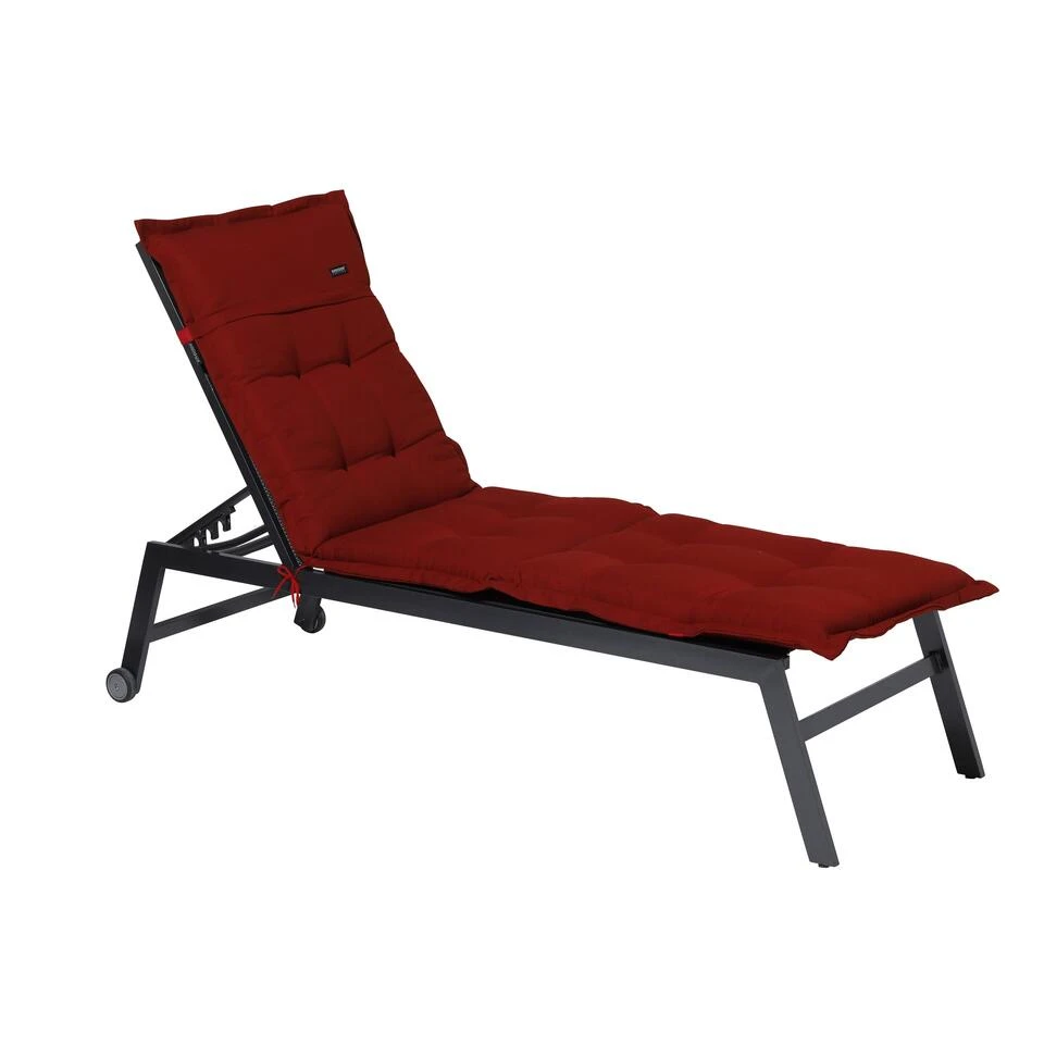 Madison Ligbedkussen - Rib Red - 200x60 - Rood 2 Madison Ligbedkussen - Rib Red - 200x60 - Rood - Afbeelding 2