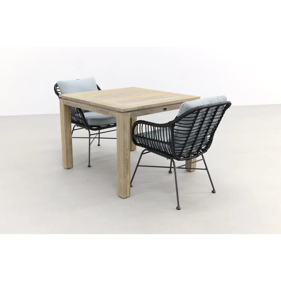 Garden Impressions Margriet Zwart/Rome Grey 100 Cm. - Tuinset 3-delig 2 Garden Impressions Margriet Zwart/Rome Grey 100 Cm. - Tuinset 3-delig - Afbeelding 2