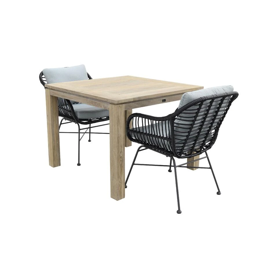 Garden Impressions Margriet Zwart/Rome Grey 100 Cm. - Tuinset 3-delig 1 Garden Impressions Margriet Zwart/Rome Grey 100 Cm. - Tuinset 3-delig