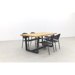 GreenChair Comfort Antraciet/Murano Teak - 180x90 Cm. - Tuinset 5-delig 6 GreenChair Comfort Antraciet/Murano Teak - 180x90 Cm. - Tuinset 5-delig -Madison Verkoopwinkel 1000059392 0102