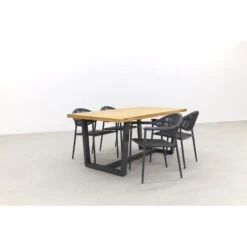 GreenChair Comfort Antraciet/Murano Teak - 180x90 Cm. - Tuinset 5-delig 7 GreenChair Comfort Antraciet/Murano Teak - 180x90 Cm. - Tuinset 5-delig -Madison Verkoopwinkel 1000059392 0103