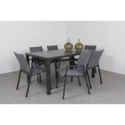 Lima Antraciet/Alma 160 Cm. Tuinset - 7-delig -Madison Verkoopwinkel 1000074482 0102