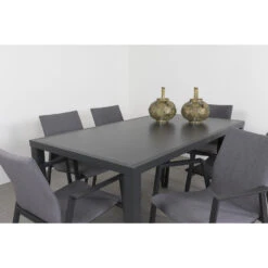 Lima Antraciet/Alma 160 Cm. Tuinset - 7-delig -Madison Verkoopwinkel 1000074482 0103