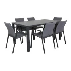 Lima Antraciet/Alma 160 Cm. Tuinset - 7-delig