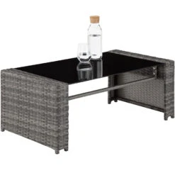 Tectake - Wicker Zitgroep Lucca, Grijs -Madison Verkoopwinkel 1000077908 0103