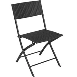 Tectake - Tuinset Balkonset - 2 Stoelen En 1 Tafel - Zwart -Madison Verkoopwinkel 1000077911 0103