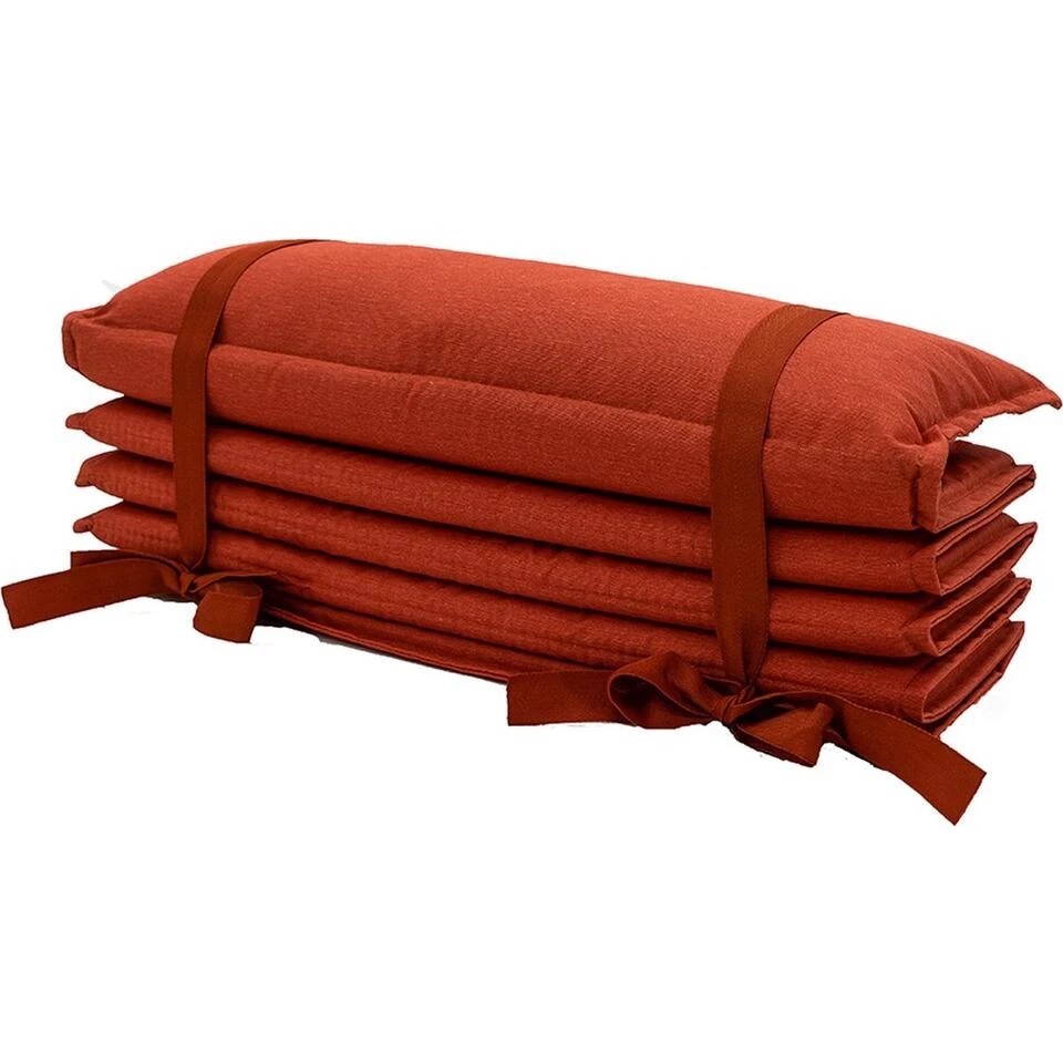 Madison - Ligbedkussen 180x68 - Oranje - Mecca Terra Recycled 2 Madison - Ligbedkussen 180x68 - Oranje - Mecca Terra Recycled - Afbeelding 2