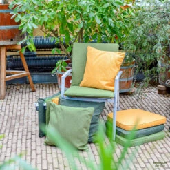 Madison - Bankkussen 110x48 - Groen - Green Recycled Canvas -Madison Verkoopwinkel 1000081688 0102