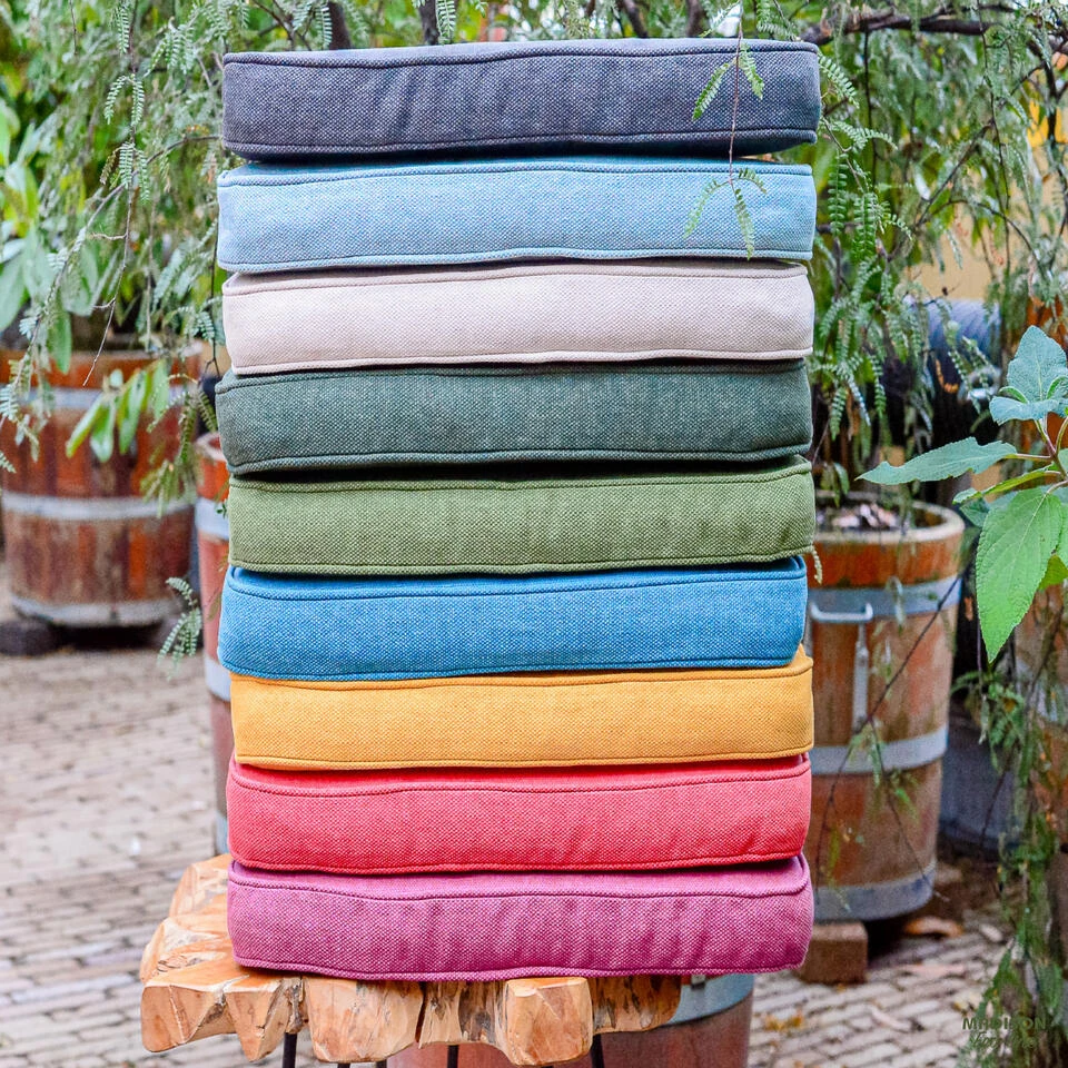 Madison - Bankkussen 110x48 - Blauw - Sea Blue Recycled Canvas 2 Madison - Bankkussen 110x48 - Blauw - Sea Blue Recycled Canvas - Afbeelding 2