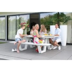 Fonteyn - Picknickbank Dax - Mat Wit 7 Fonteyn - Picknickbank Dax - Mat Wit -Madison Verkoopwinkel 1000083594 0103