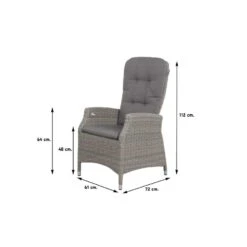 Memphis/Rome Grey 240 Cm. Verstelbare Tuinset - 7-delig -Madison Verkoopwinkel 1000084600 0102