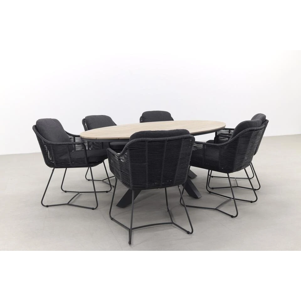 Taste Belmond / GI Edison 220x115 Cm. - Ovale Tuinset 4 Taste Belmond / GI Edison 220x115 Cm. - Ovale Tuinset - Afbeelding 4