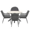 Garden Impressions Yima Tuinset 5-delig L. Grijs -Tulli Tuintafel