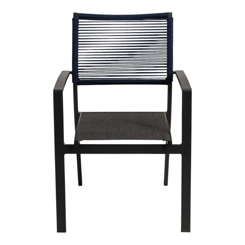 Vito Rope Stapelstoel - Textileen - Blauw 1 Vito Rope Stapelstoel - Textileen - Blauw