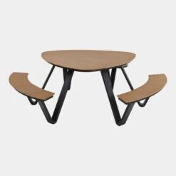 Arezzo Picknickset Driehoek - Hout - Bruin -Madison Verkoopwinkel 1000088273 0103