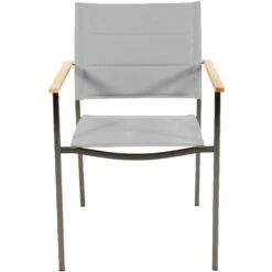 Tuinstoel Marmaris RVS - Textileen - Taupe -Madison Verkoopwinkel 1000088294 0102