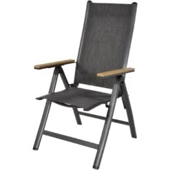 Arezzo Terrasstoel Textileen - Stof - Grijs