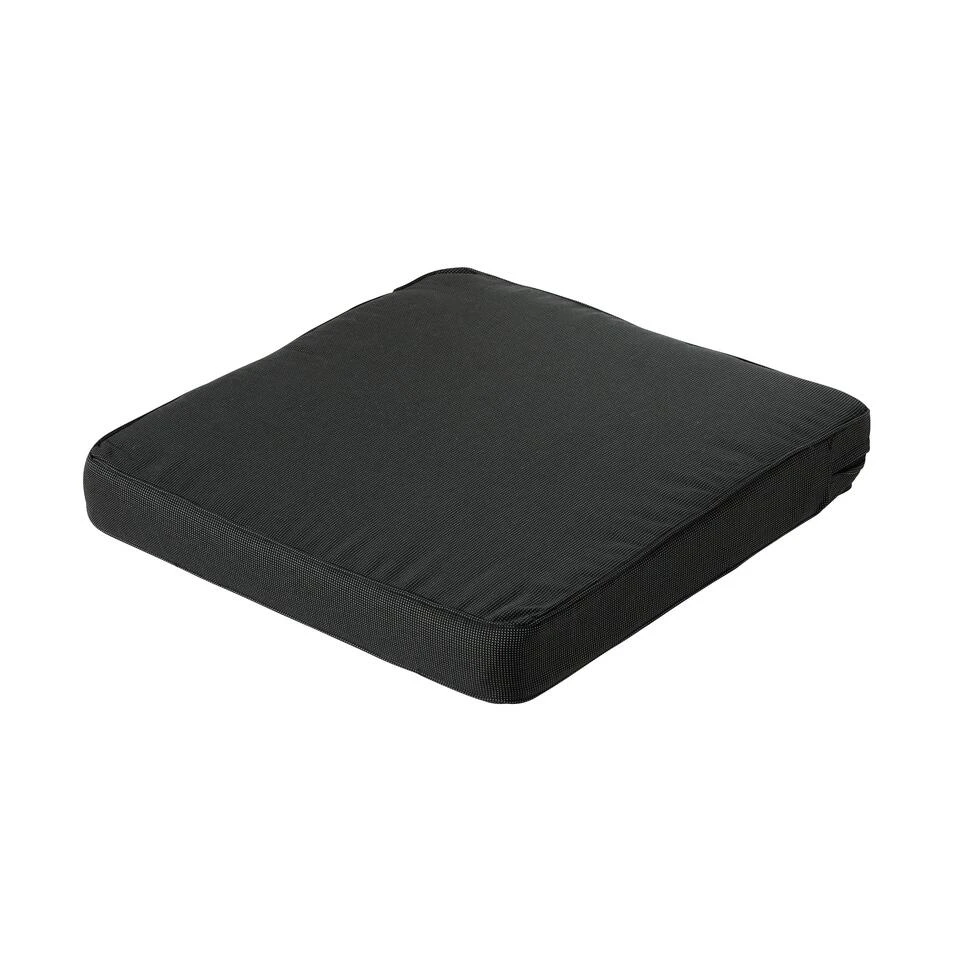 Madison - Lounge Luxe Rib Black - 73x73 - Zwart 1 Madison - Lounge Luxe Rib Black - 73x73 - Zwart