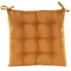 Anna's Collection Stoelkussen Gewatteerd - Oker Geel - 38 X 38 Cm