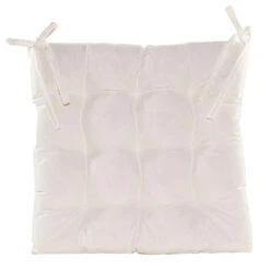 Anna's Collection Stoelkussen Gewatteerd - Ivoor - 38 X 38 Cm