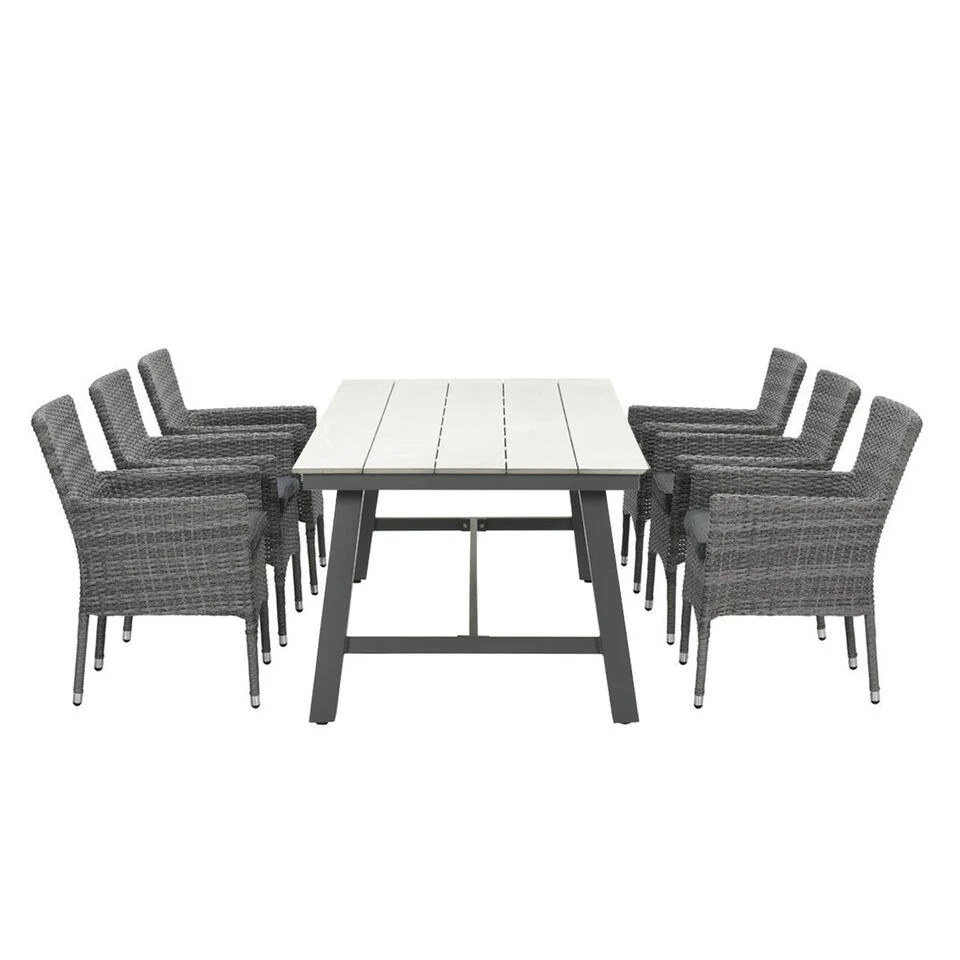 Garden Impressions Jerba Tuinset 7-delig - Moreno Tuintafel 1 Garden Impressions Jerba Tuinset 7-delig - Moreno Tuintafel