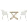 Garden Impressions Lexy Balkonset 3-delig Wit - Keys Vouwtafel